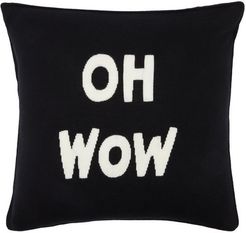 Oh Wow Wool-blend Cushion - Black