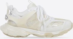 Track Clear Sole Sneaker White - Man - 6 - Polyurethane, Polyester & Nylon