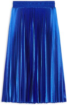 Pleated Tracksuit Skirt Blue - Woman - 2 - Polyester