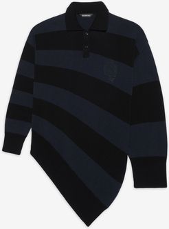 Deformed Rugby Polo Black - Man - XS - Cotton