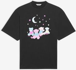 Love Bear XL T-shirt Black - Woman - XS - Organic Cotton