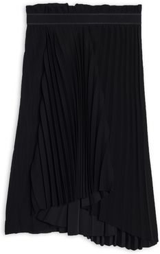 Fancy Pleated Skirt Black - Woman - 4 - Polyester