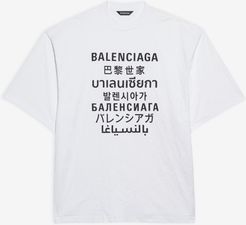 Languages XL T-shirt White - Man - XXS - Polyester & Cotton