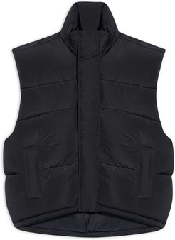 Sleeveless Cocoon Jacket Black - Man - 40 - Polyester & Viscose