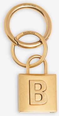 Lock Keyring - Yellow/Gold - Unisex -Bronze & Iron