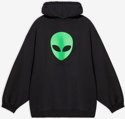 Alien Sport Hoodie Black - Man - S - Organic Cotton