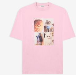 I Love Cats XL T-Shirt Pink - Unisex - XS - Organic Cotton