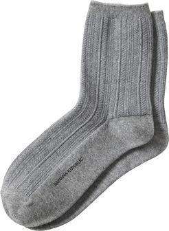 Textured Basic Trouser Sock