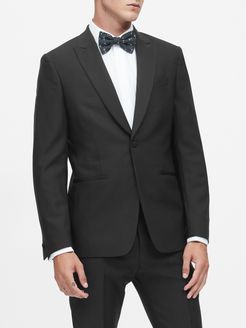 Slim Italian Wool Tuxedo Jacket