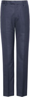 Slim Italian Sharkskin Suit Pant