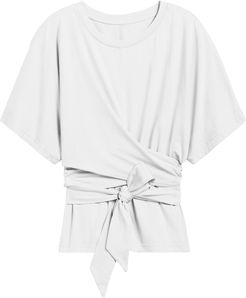 Petite SUPIMA® Cotton Wrap Top