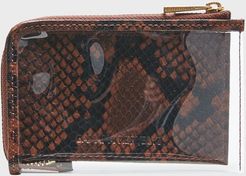 Snake Print Card Case