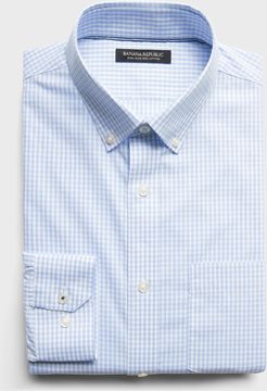 Standard-Fit Non-Iron Dress Shirt with Button-Down Collar