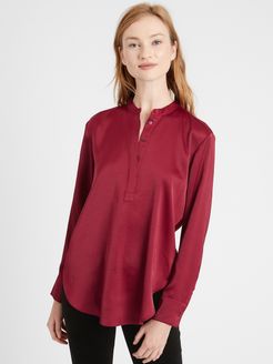 Washed Satin Tunic