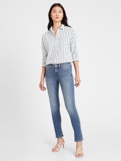 Mid-Rise Skinny Jean with Split-Hem