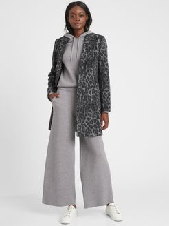 Petite Leopard Top Coat