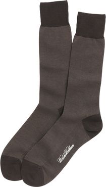 Cotton Bird's Eye Crew Socks