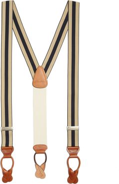 Extra-Long Striped Suspenders