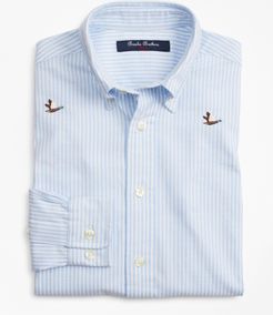Boys' Cotton Oxford Embroidered Sport Shirt