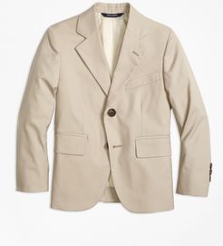 Boys' Two-Button Cotton Poplin Prep Jacket