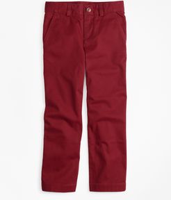 Boys' Washed Cotton Stretch Chinos