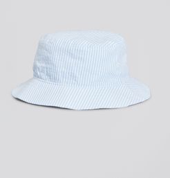 Boys' Cotton Seersucker Bucket Hat