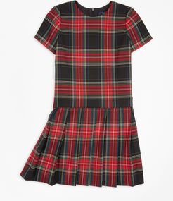 Girls' Girls Short-Sleeve Tartan Dress