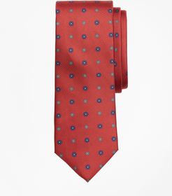 Flower Medallion Print Tie