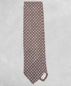 Golden Fleece Dotted Wool-Silk Tie