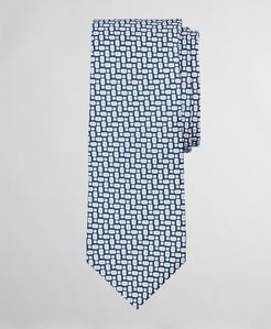 Geo Tile Print Tie