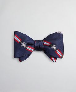 Fleece And Flag Bow Tie