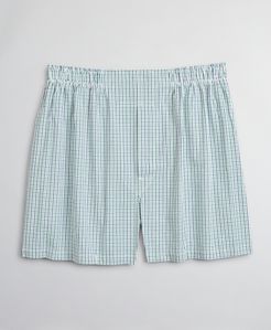 Traditional Fit Seersucker Plaid Boxers