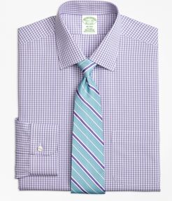 Milano Slim-Fit Dress Shirt, Non-Iron Tonal Sidewheeler Check