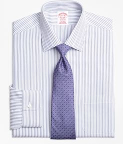Madison Classic-Fit Dress Shirt, Non-Iron Alternating Double Stripe