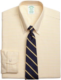 Original Polo Button-Down Oxford Milano Slim-Fit Dress Shirt, Small Windowpane