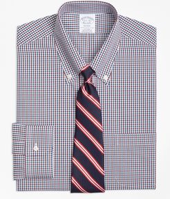 Regent Fitted Dress Shirt, Non-Iron Two-Color Gingham