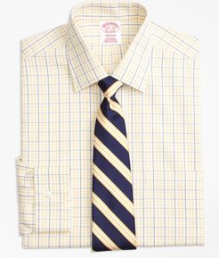 Madison Classic-Fit Dress Shirt, Non-Iron Tonal Check Windowpane