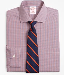 Stretch Madison Classic-Fit Dress Shirt, Non-Iron Two-Tone Gingham