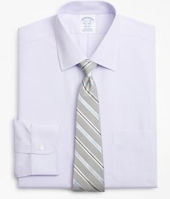 Regent Fitted Dress Shirt, Non-Iron Herringbone