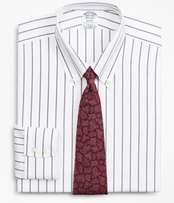 Regent Fitted Dress Shirt, Non-Iron Royal Oxford Stripe