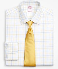 Stretch Madison Classic-Fit Dress Shirt, Non-Iron Poplin Ainsley Collar Double-Grid Check