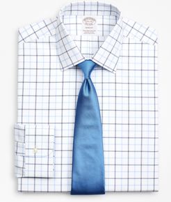 Stretch Soho Extra-Slim-Fit Dress Shirt, Non-Iron Poplin Ainsley Collar Double-Grid Check