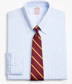 Stretch Madison Classic-Fit Dress Shirt, Non-Iron Twill Button-Down Collar Bold Stripe