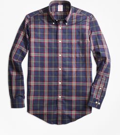 Non-Iron Madison Fit Signature Tartan Sport Shirt