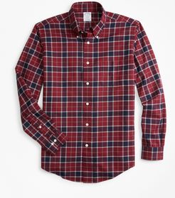 Non-Iron Regent Fit Brushed Plaid Sport Shirt