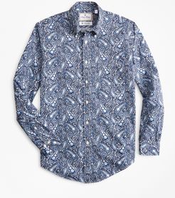 Luxury Collection Madison Classic-Fit Sport Shirt, Button-Down Collar Large Paisley Print