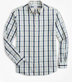 Regent Fitted Sport Shirt, Indigo Multi-Gingham