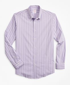 Madison Classic-Fit Sport Shirt, Performance Series With Coolmax, Ground Stripe