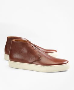 1818 Footwear Textured Leather Chukka Sneakers
