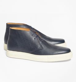 1818 Footwear Textured Leather Chukka Sneakers